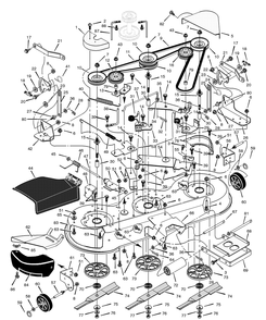 Mower Housing Diagram and Parts List for 465602X8C 2001 Briggs and Stratton Lawn Tractor